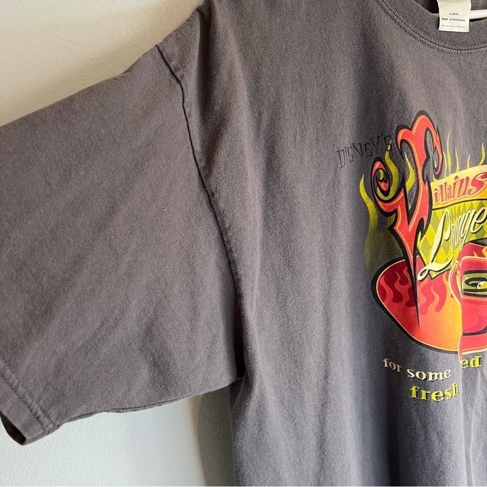 Disney Villains Lounge T-Shirt Sz XL Gray Unique Tee WDW Fresh Brewed Nasty - Picture 6 of 10